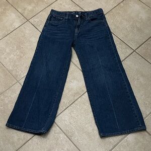 Old Navy Kids High Rise Baggy Wide-Leg Blue Jeans EUC